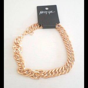 NASTY GAL Gold Chain Choker